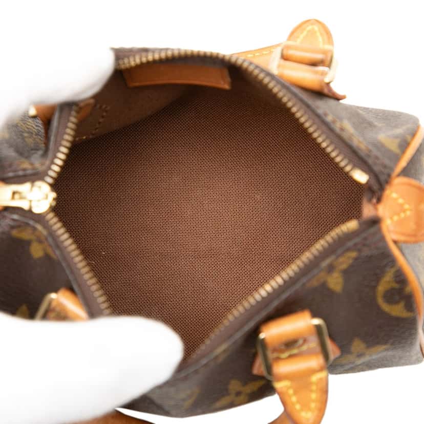 Louis Vuitton Monogram Nano Speedy Bandouliere Brown Very good condition - Model View