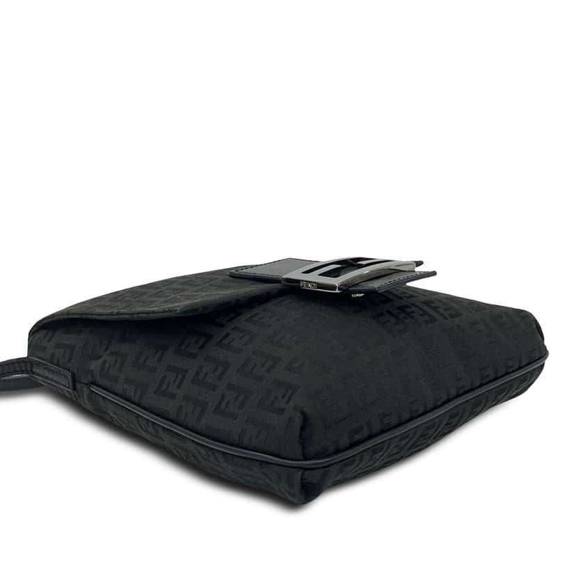 Fendi Zucchino Canvas Crossbody Black Very good condition - Inside View