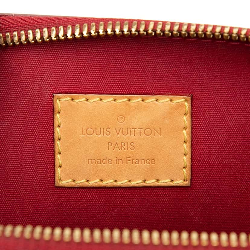 Louis Vuitton Monogram Vernis Alma PM Red Leather Very good condition - Box View