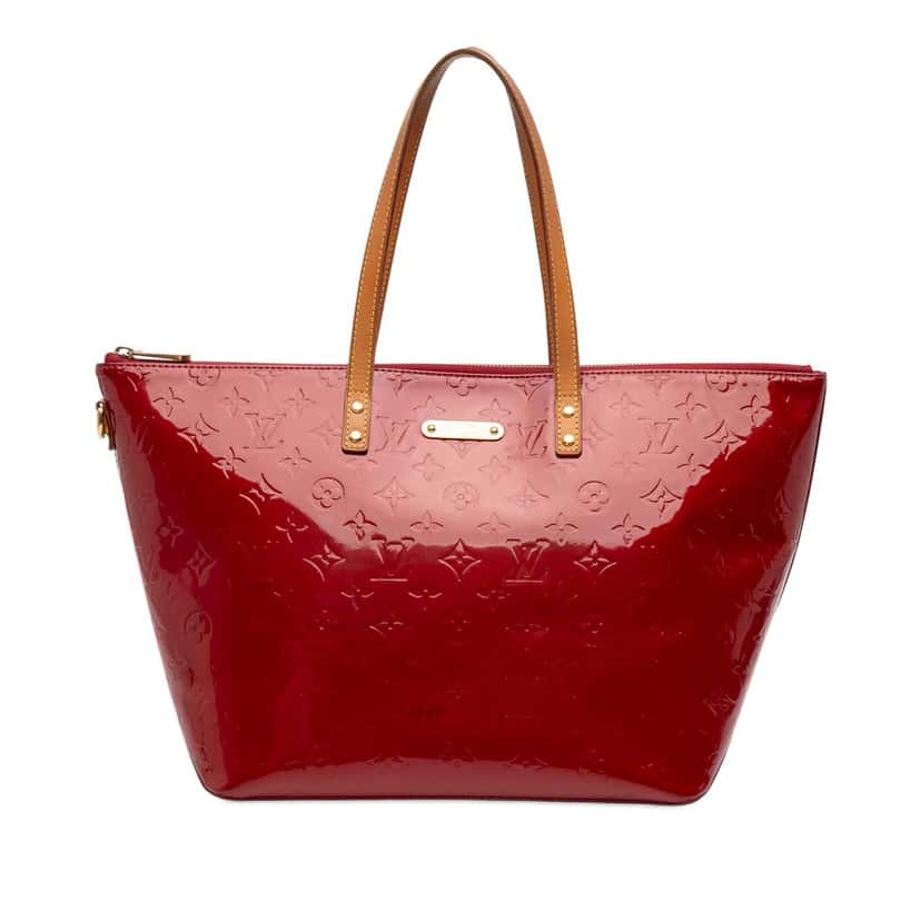 Louis Vuitton Monogram Vernis Bellevue GM Red Leather Very good condition - Front View