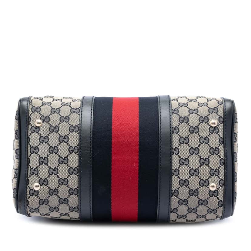 Gucci Medium GG Canvas Web Joy Boston Bag Beige Very good condition - Inside View