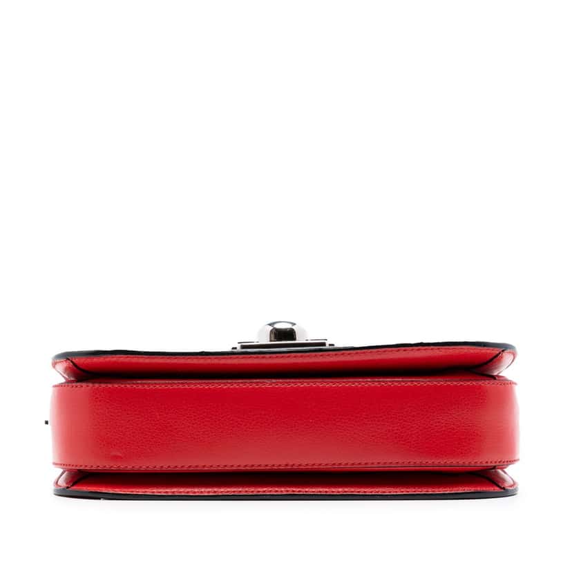 Prada Glace Calf Arcade Crossbody Red Leather Very good condition - Inside View