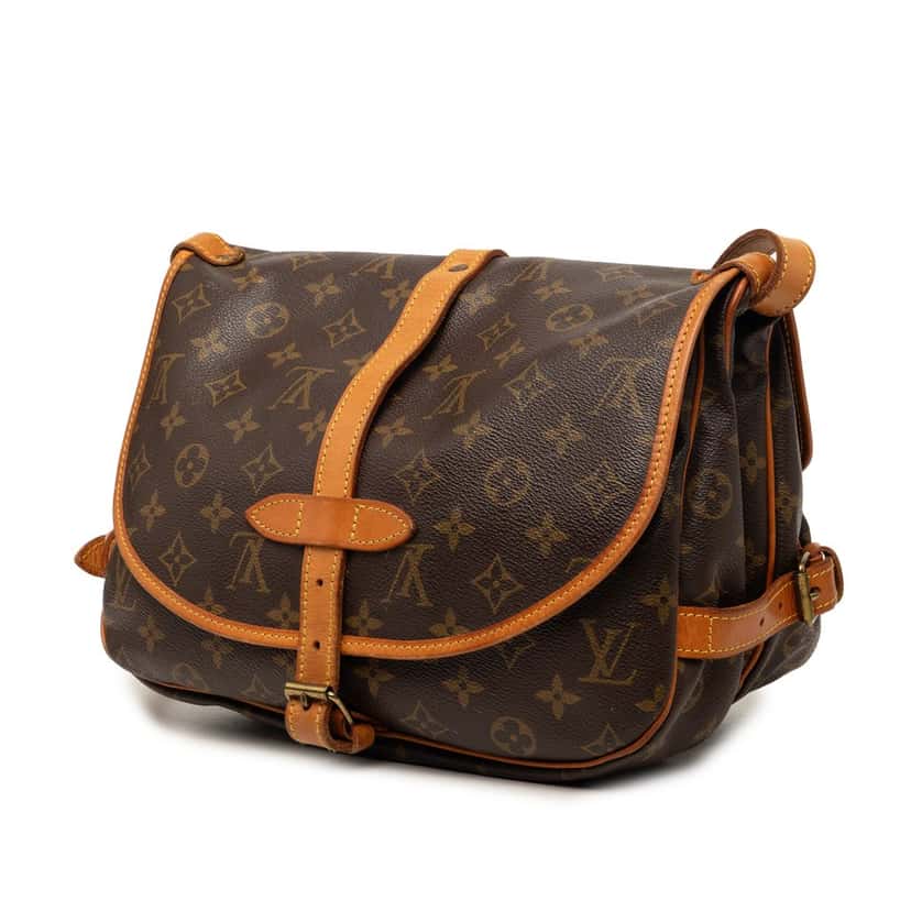 Louis Vuitton Monogram Saumur 30 Brown Very good condition - Back View