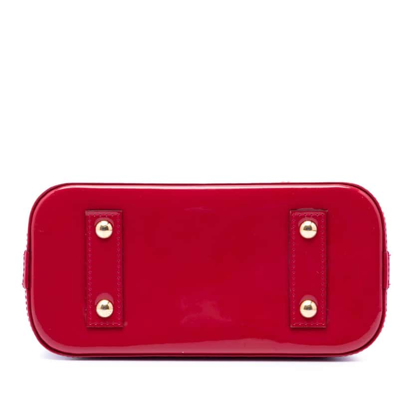 Louis Vuitton Monogram Vernis Alma BB Red Leather Very good condition - Inside View