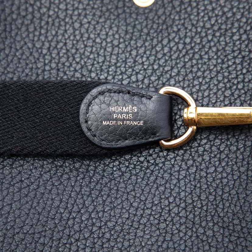 Hermès Clemence Evelyne TPM Black Leather Very good condition - Box View