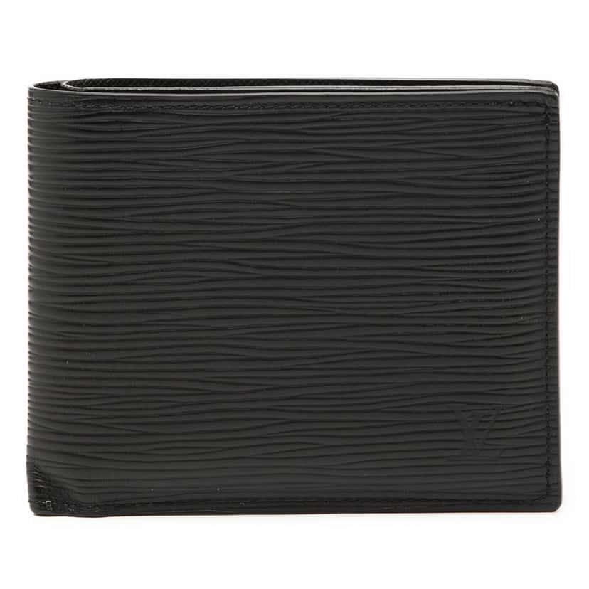 Louis Vuitton Epi Multiple Wallet Black Leather Very good condition - Front View