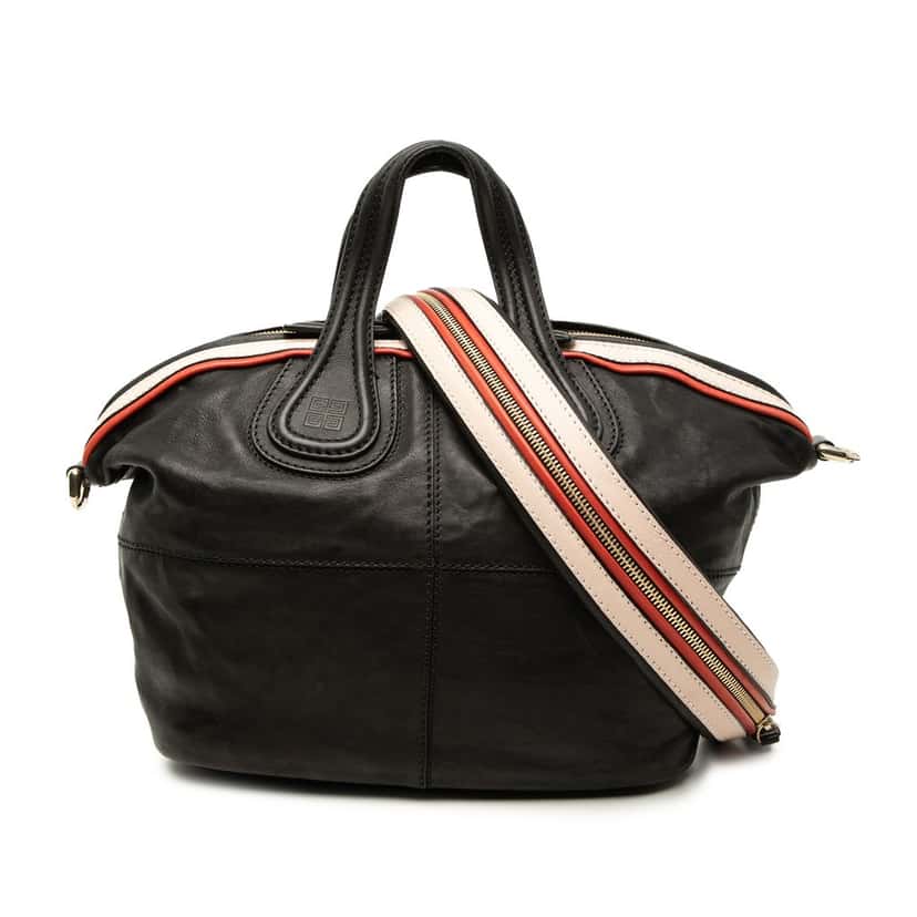 Givenchy Small Leather Nightingale Satchel Black Leather Very good condition - Front View