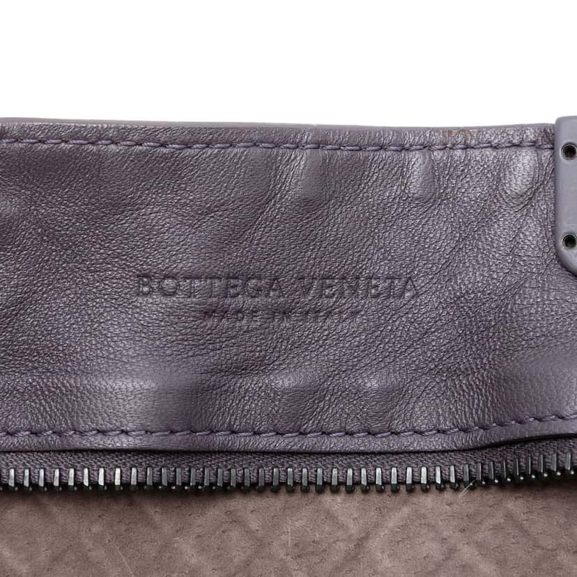 Bottega Veneta Nappa Intrecciato Tote Purple Leather Very good condition - Box View