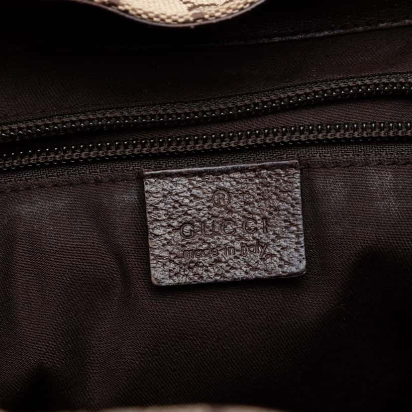 Gucci GG Canvas Jackie Backpack Beige Very good condition - Box View