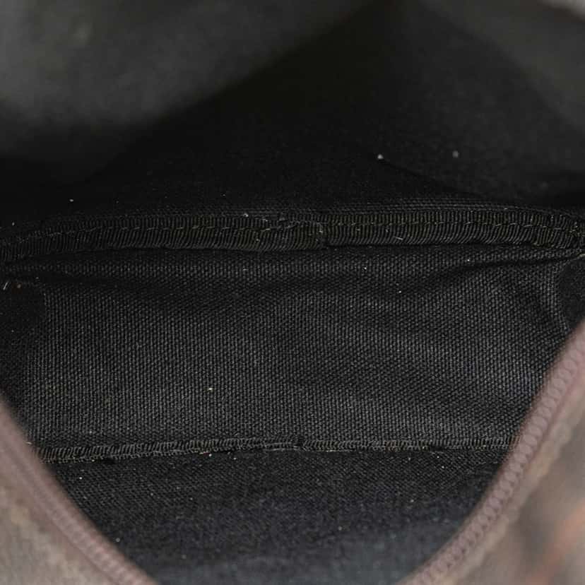 Burberry Smoke Check Coated Canvas Crossbody Brown Very good condition - Model View