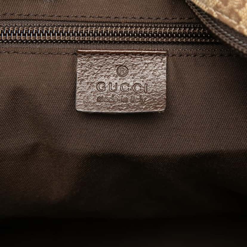 Gucci GG Canvas Web Duffle Bag Beige Very good condition - Box View