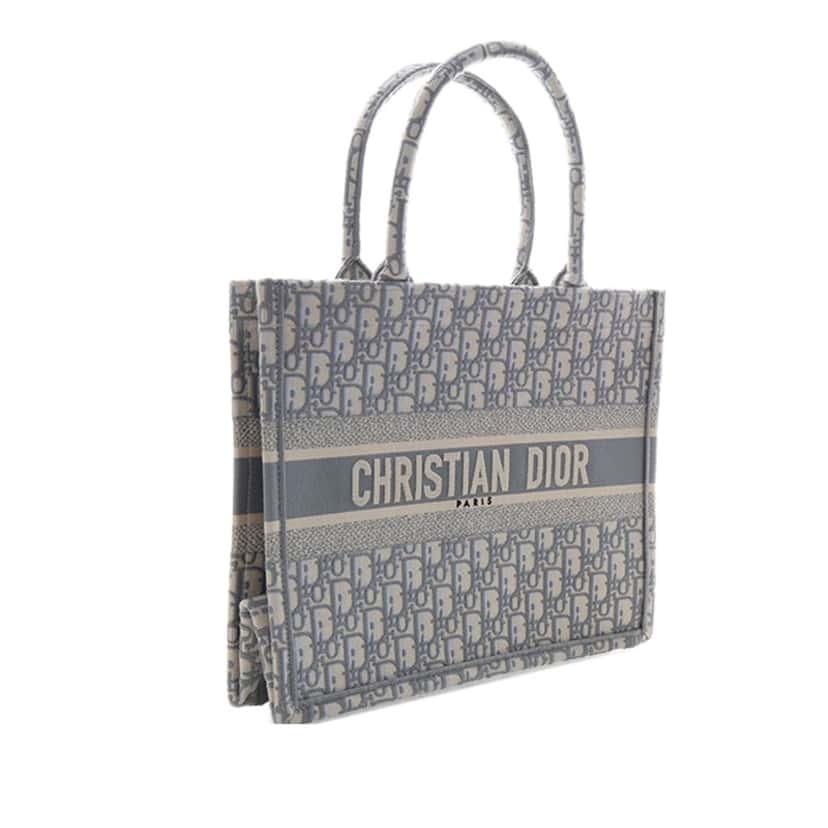 Dior Medium Oblique Embroidered Canvas Book Tote Other Very good condition - Inside View