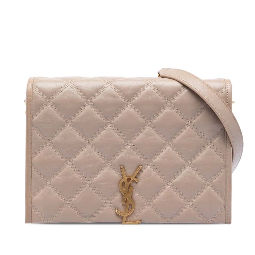 Saint Laurent Mini Quilted Lambskin Becky Chain Shoulder Bag