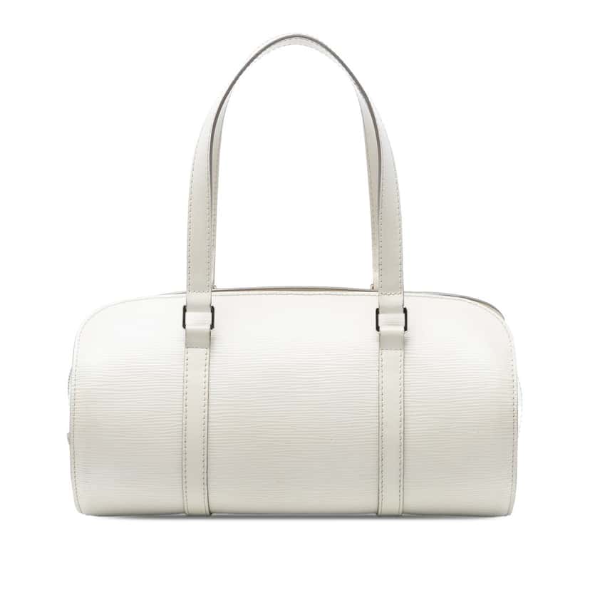 Louis Vuitton Epi Soufflot White Leather Very good condition - Front View