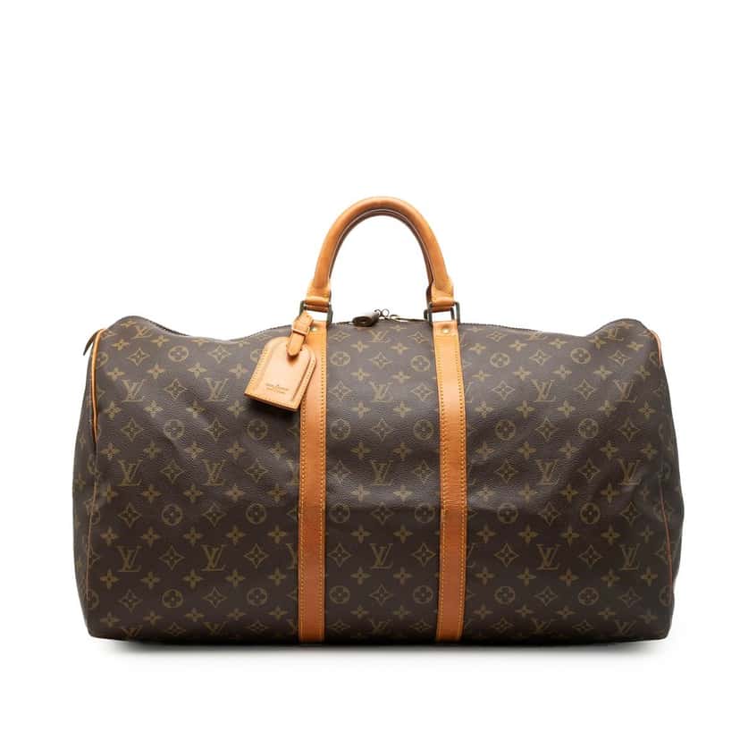 Louis Vuitton Monogram Keepall 55 Brown Very good condition - Front View