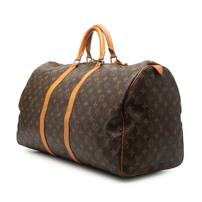 Louis Vuitton Monogram Keepall 55 Brown Very good condition - Back View