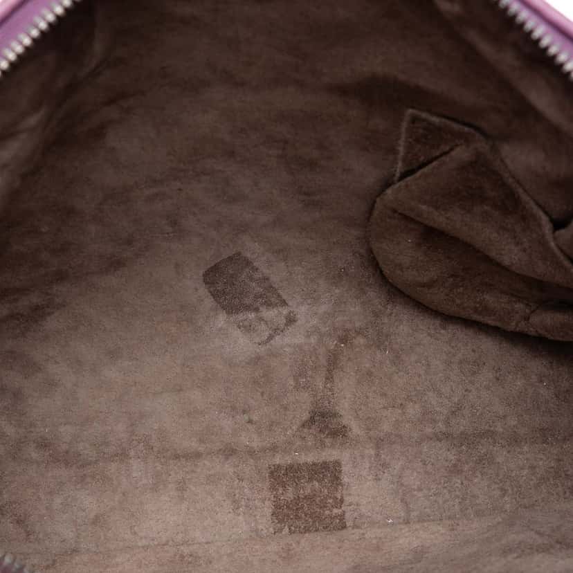 Bottega Veneta Nappa Intrecciato Nodini Crossbody Purple Leather Very good condition - Model View