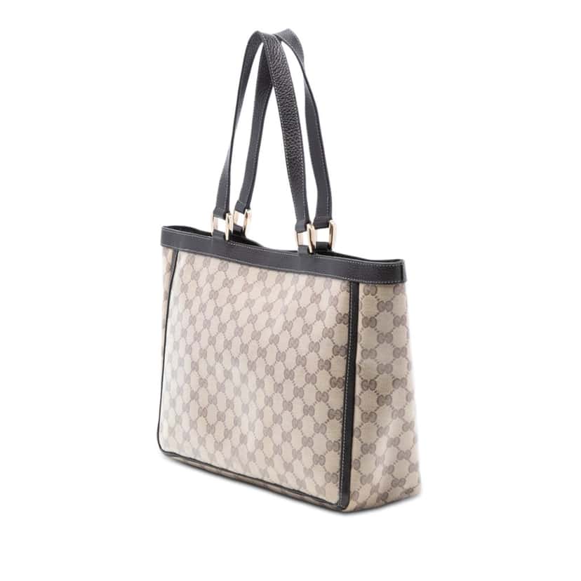 Gucci GG Crystal Abbey D Ring Tote Beige Very good condition - Back View
