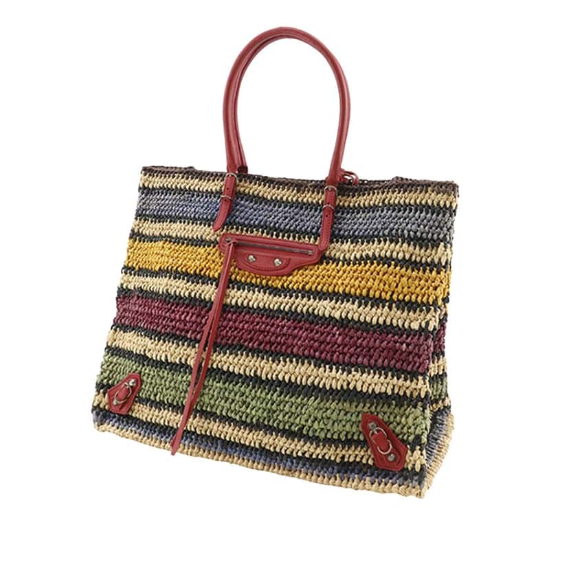 Balenciaga Raffia Motocross Panier Basket Tote Other Very good condition - Back View