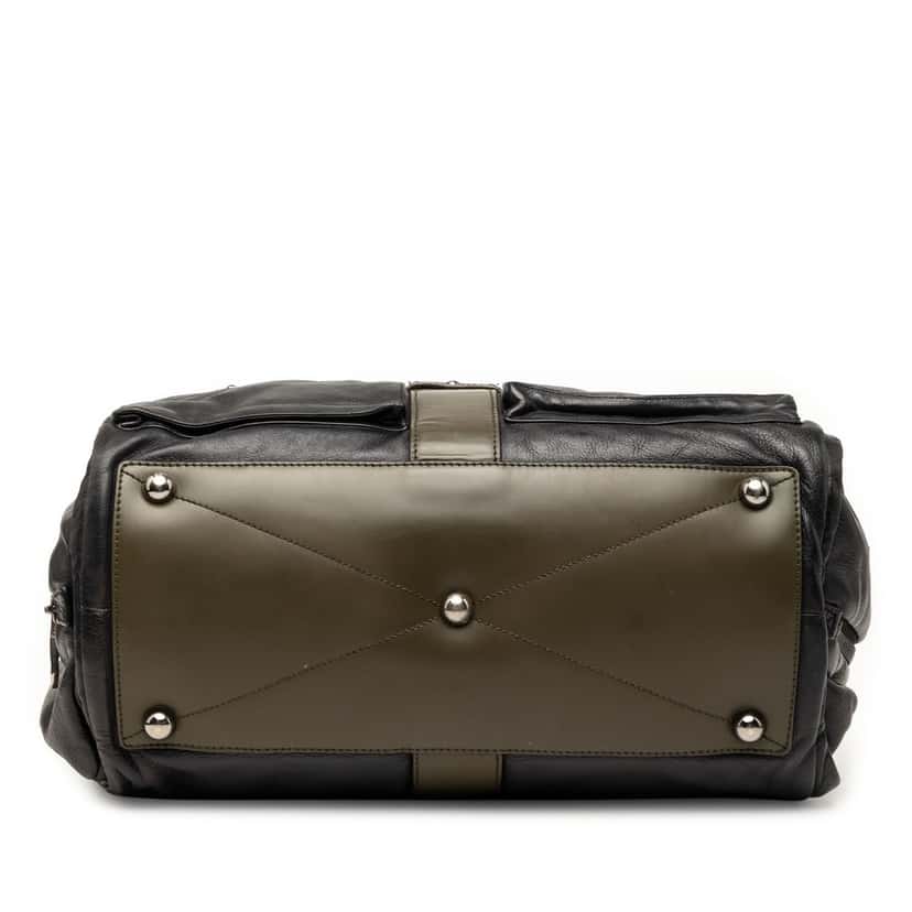 Loewe Bicolor Leather Laura 33 Handbag Black Leather Very good condition - Inside View