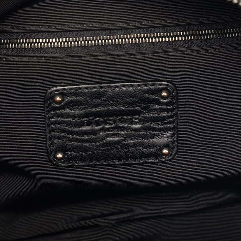 Loewe Bicolor Leather Laura 33 Handbag Black Leather Very good condition - Box View