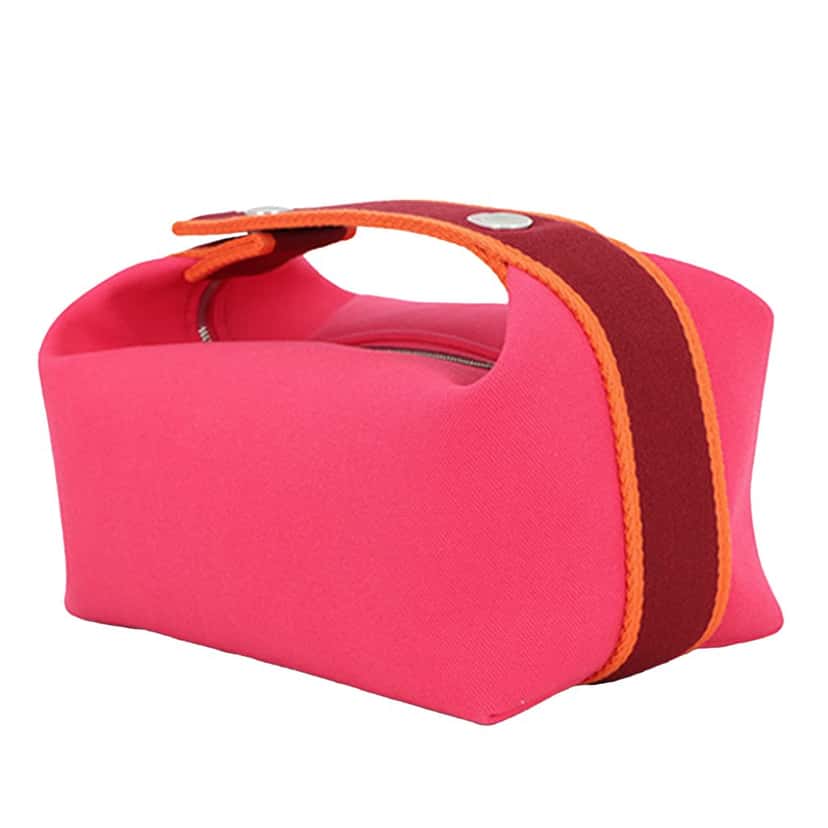 Hermès Small Toile Bride A Brac Case Pink Very good condition - Inside View
