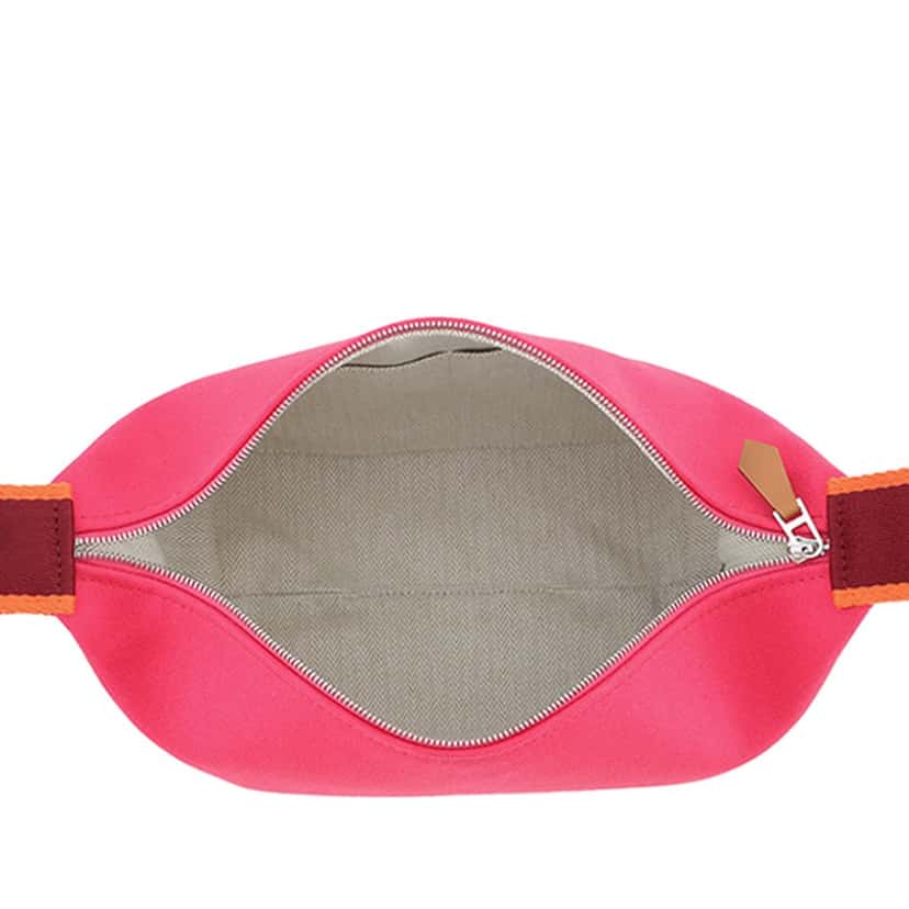 Hermès Small Toile Bride A Brac Case Pink Very good condition - Model View