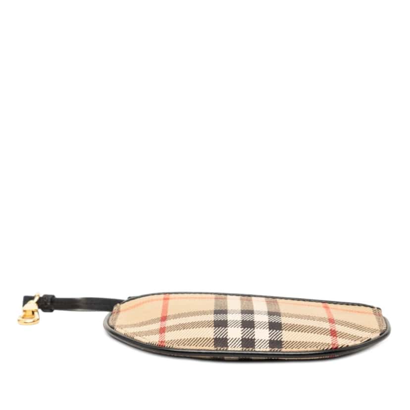 Burberry House Check Canvas Olympia Coin Pouch Beige Very good condition - Inside View