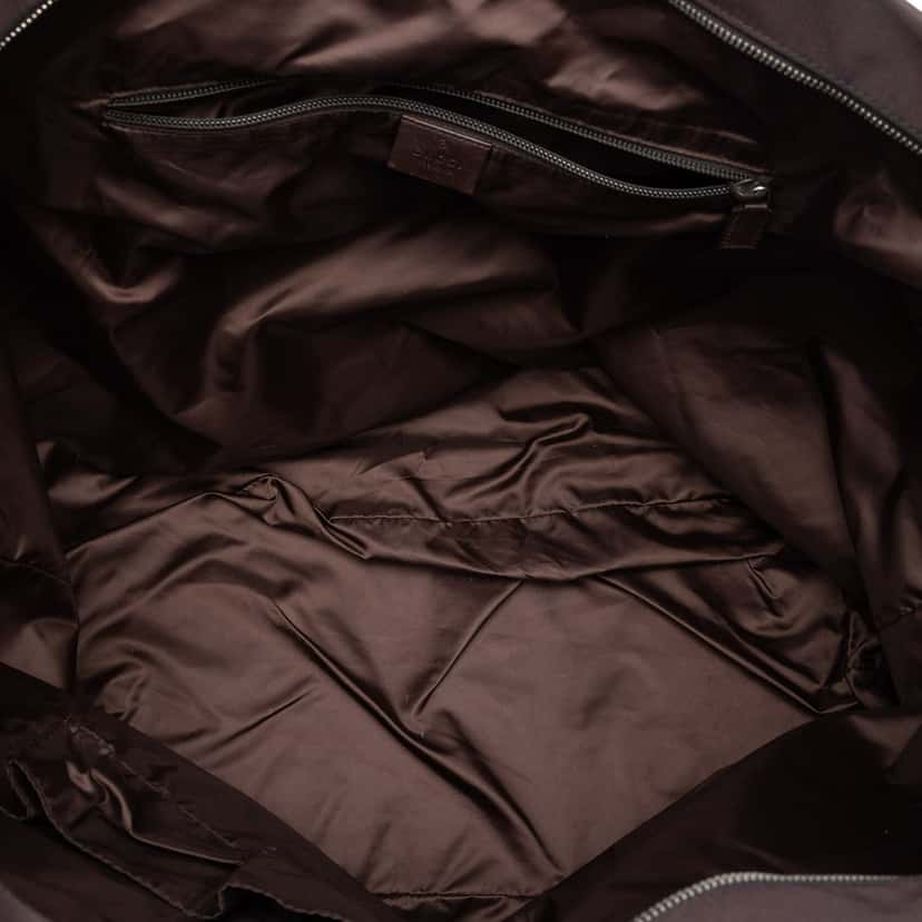 Gucci Diamante Nylon Web Tote Brown Very good condition - Model View