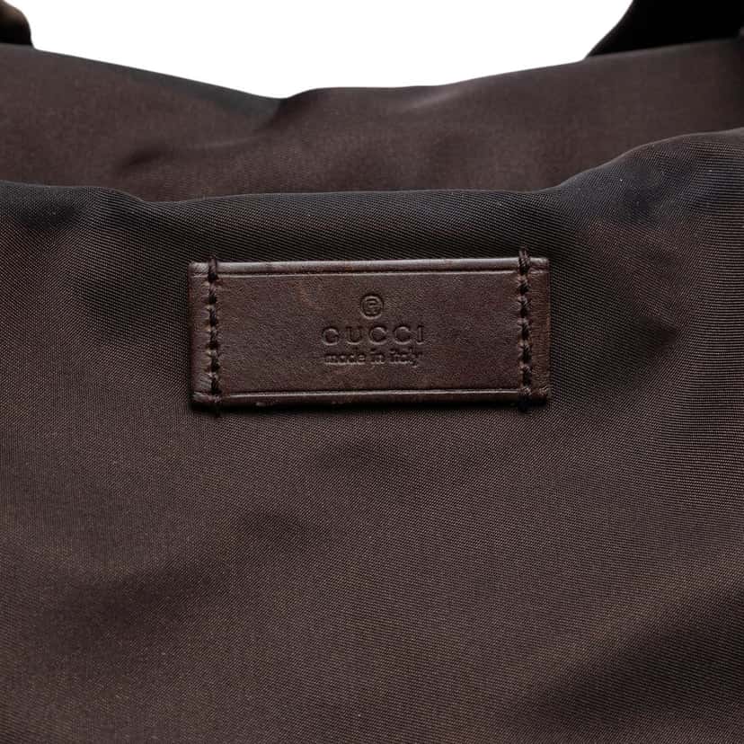 Gucci Diamante Nylon Web Tote Brown Very good condition - Box View