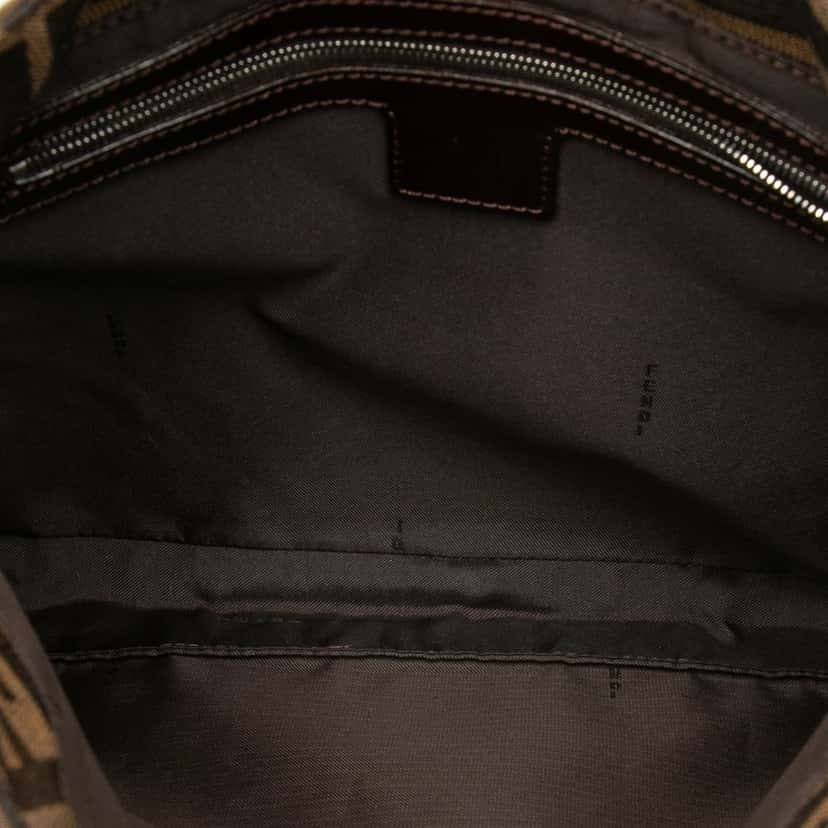 Fendi Zucca Canvas Shoulder Bag Brown Very good condition - Model View
