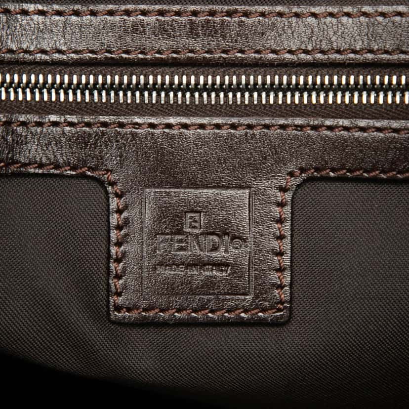 Fendi Zucca Canvas Shoulder Bag Brown Very good condition - Box View