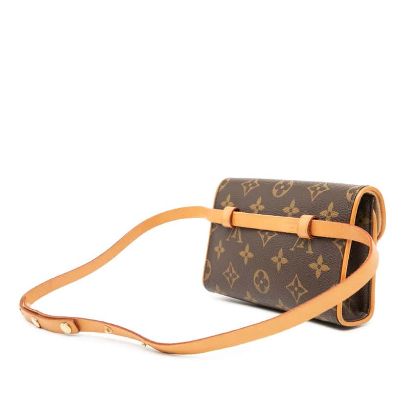 Louis Vuitton Monogram Pochette Florentine Brown Very good condition - Back View