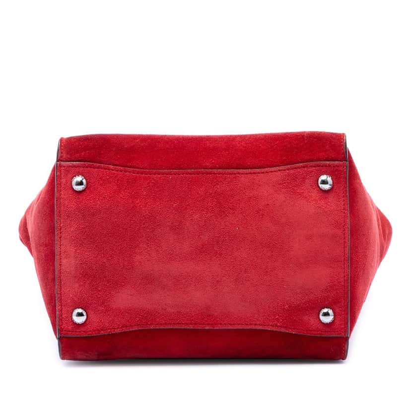 Prada Small Scamosciato Twin Pocket Satchel Red Leather Very good condition - Inside View
