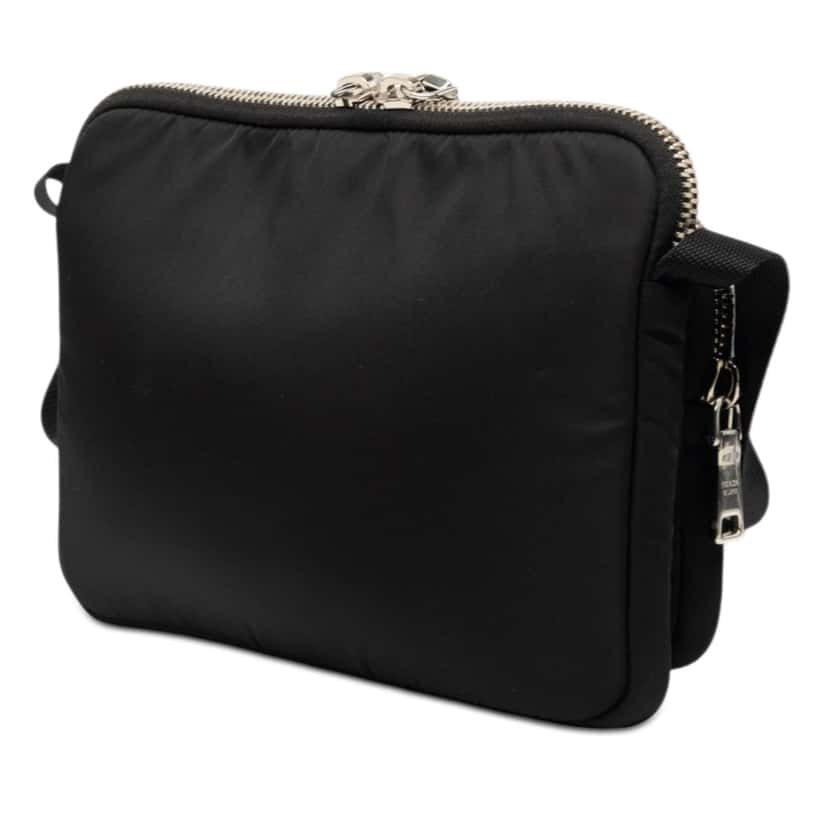 Prada Tessuto Front Pocket Logo Crossbody Black Very good condition - Back View