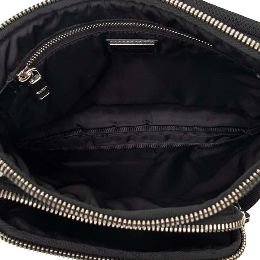 Prada Tessuto Front Pocket Logo Crossbody Black Very good condition - Model View