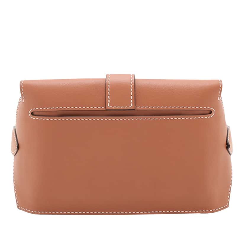 Hermès Swift Elan Pocket 24 Belt Bag Brown Leather Very good condition - Back View