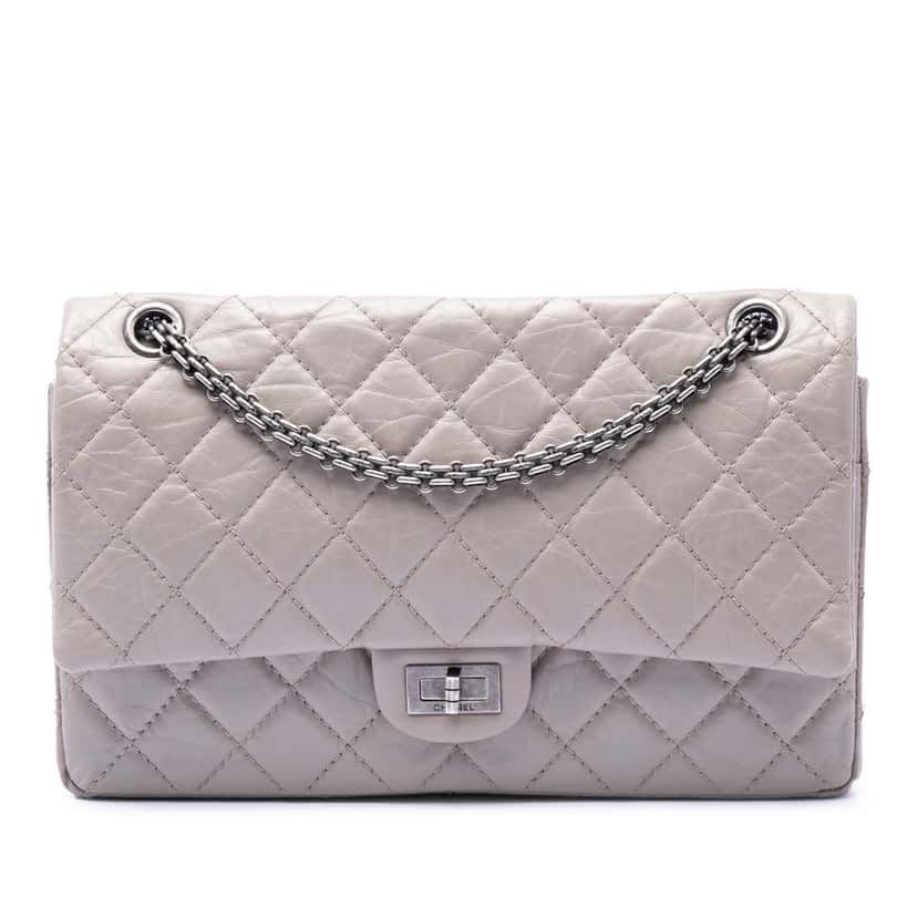 Chanel Quilted Aged Calfskin Reissue 2.55 Double Flap 226 Other Leather Very good condition - Front View