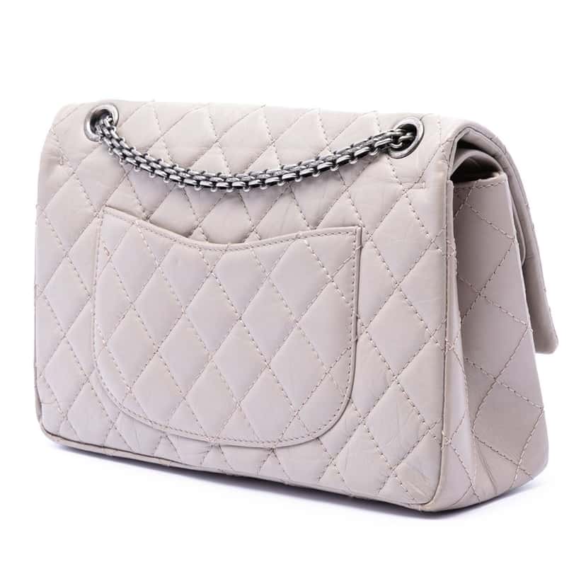 Chanel Quilted Aged Calfskin Reissue 2.55 Double Flap 226 Other Leather Very good condition - Back View