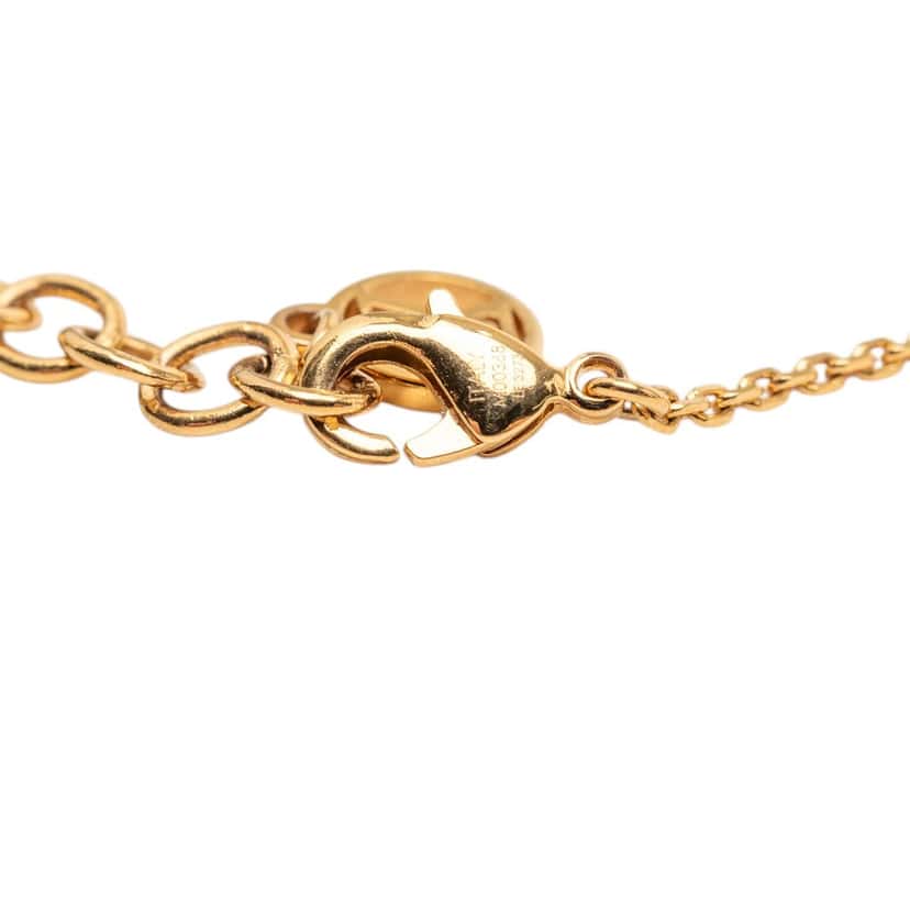 Louis Vuitton Gold Plated Petit Louis Necklace Gold Metal Very good condition - Box View