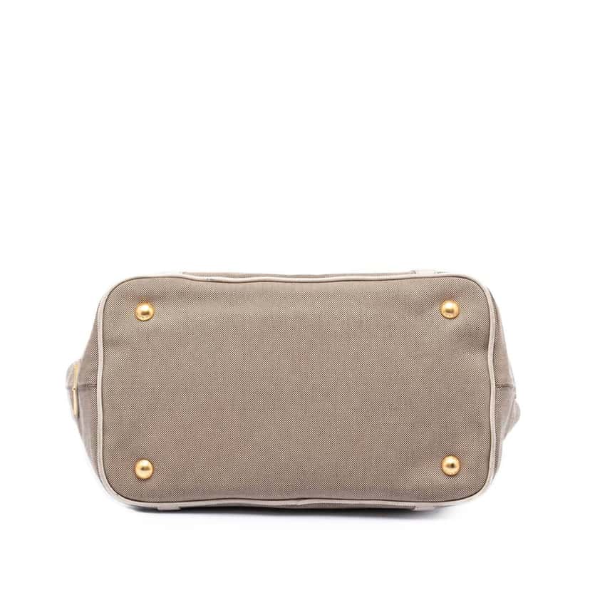 Prada Canvas Canapa Logo Satchel Brown Very good condition - Inside View