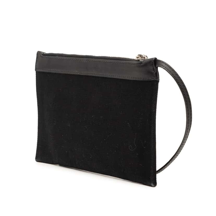 Balenciaga Canvas Navy Cabas Pouch Black Very good condition - Back View