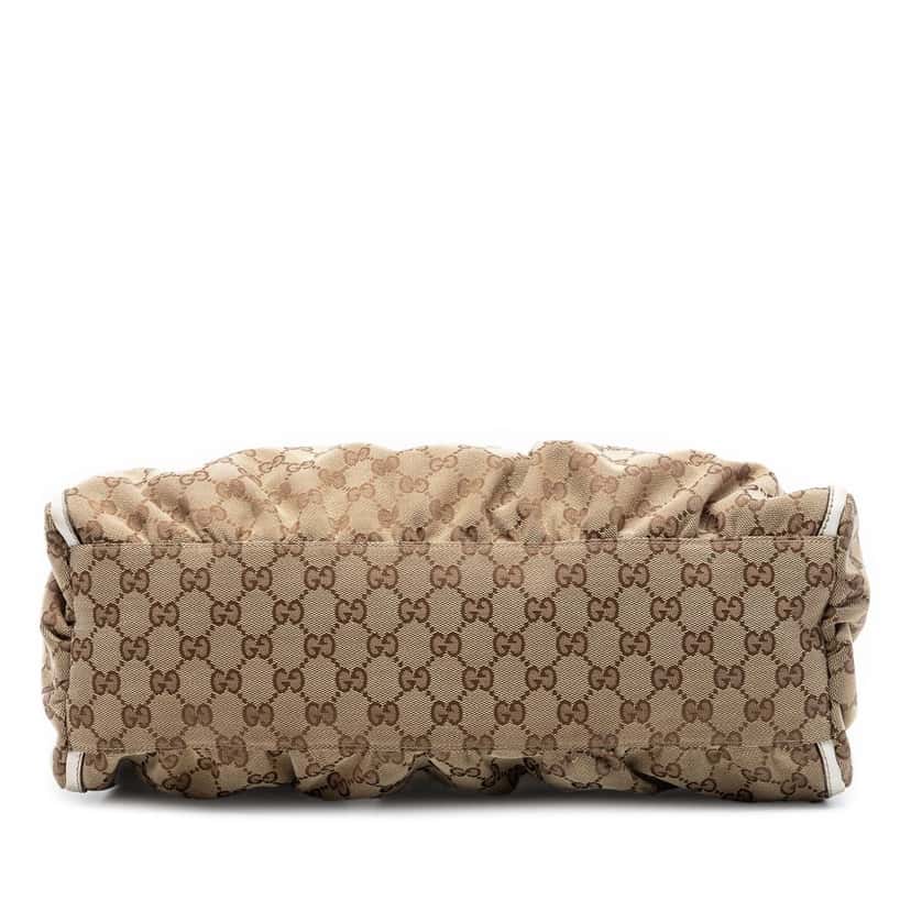 Gucci GG Canvas Abbey D Ring Shoulder Bag Beige Very good condition - Inside View