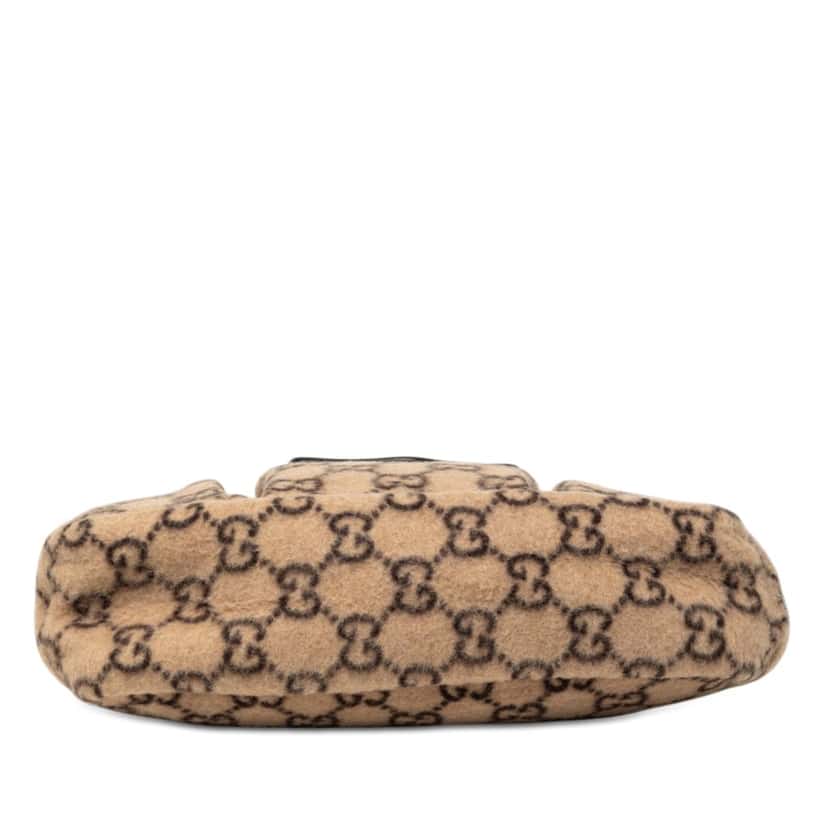 Gucci GG Wool Childrens Pocket Handbag Beige Very good condition - Inside View