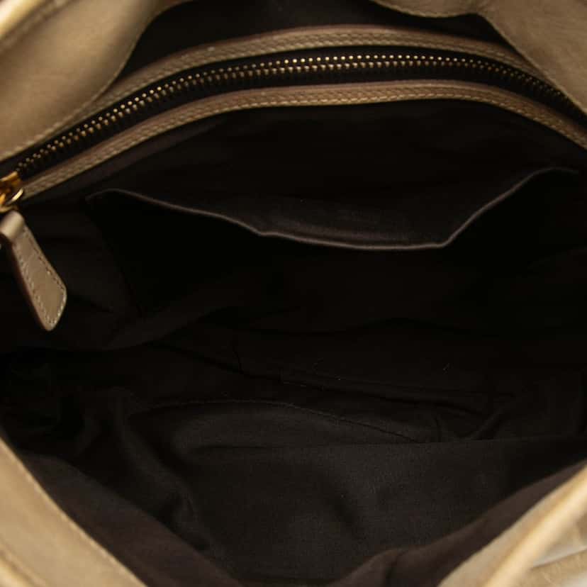 Miu Miu Matelasse Nappa Coffer Satchel Beige Leather Very good condition - Model View