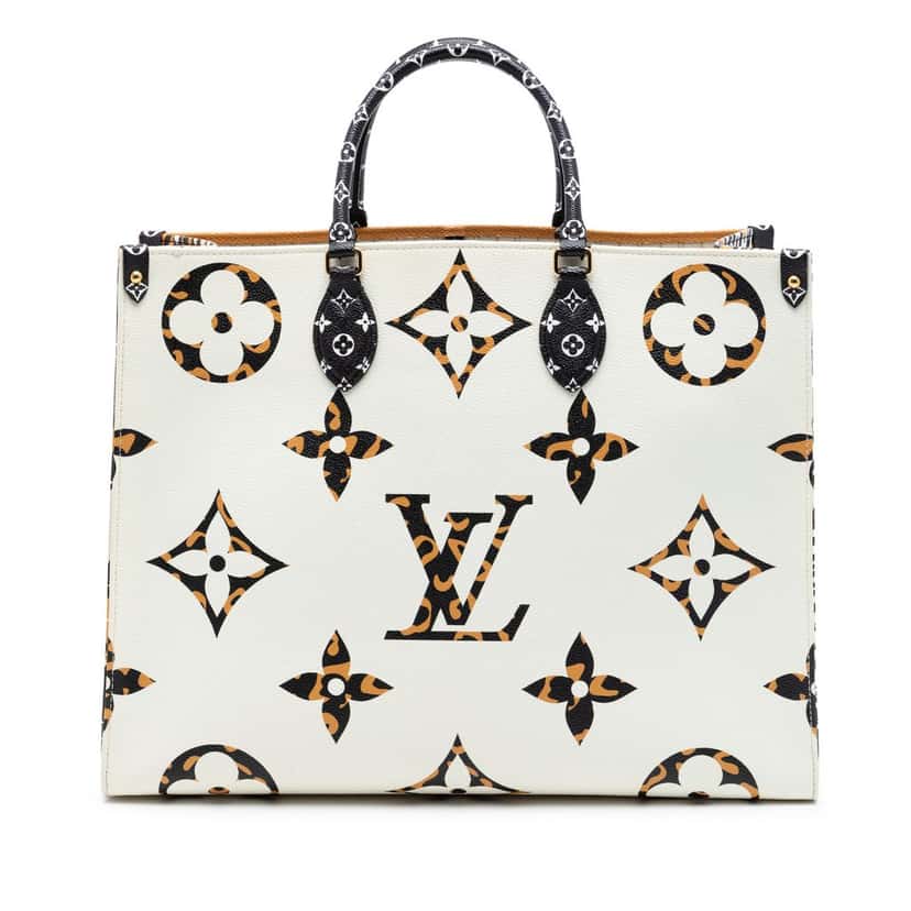 Louis Vuitton Monogram Giant Jungle Onthego GM White Very good condition - Front View