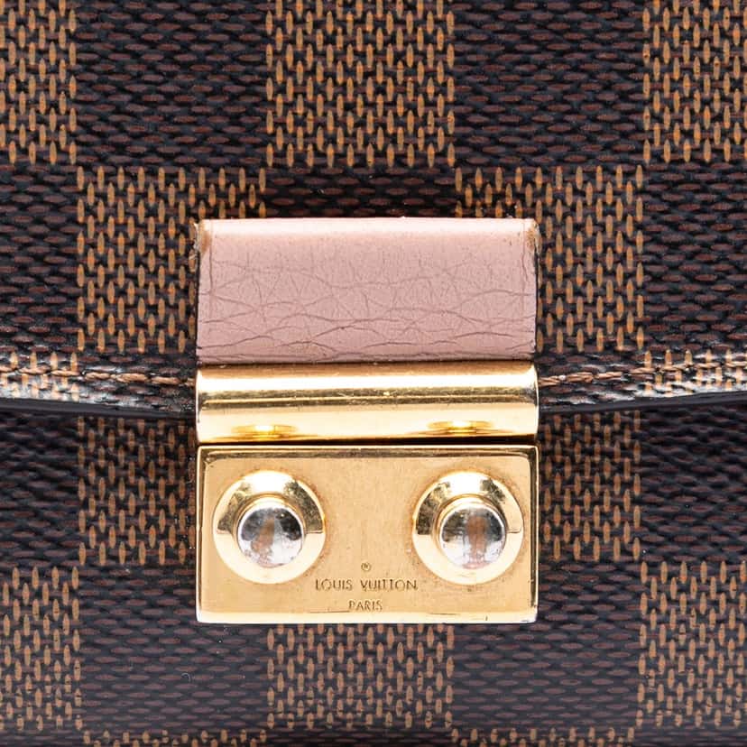 Louis Vuitton Damier Ebene Croisette Chain Wallet Brown Very good condition - Box View