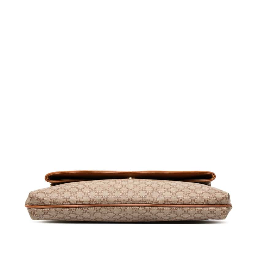 Celine Macadam Coated Canvas Clutch Beige Very good condition - Inside View