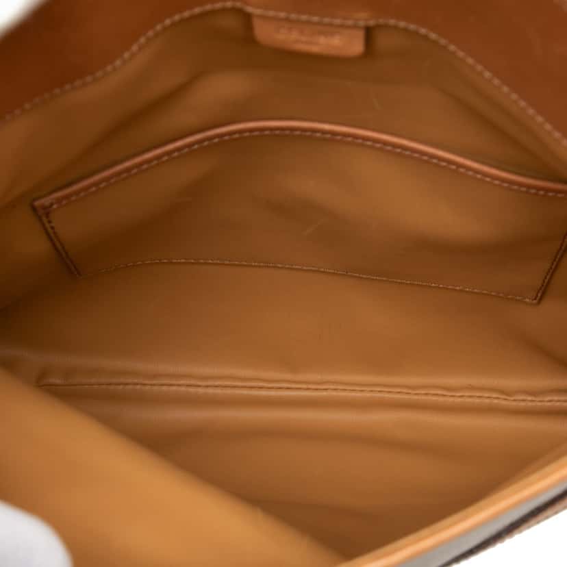 Celine Macadam Coated Canvas Clutch Beige Very good condition - Model View