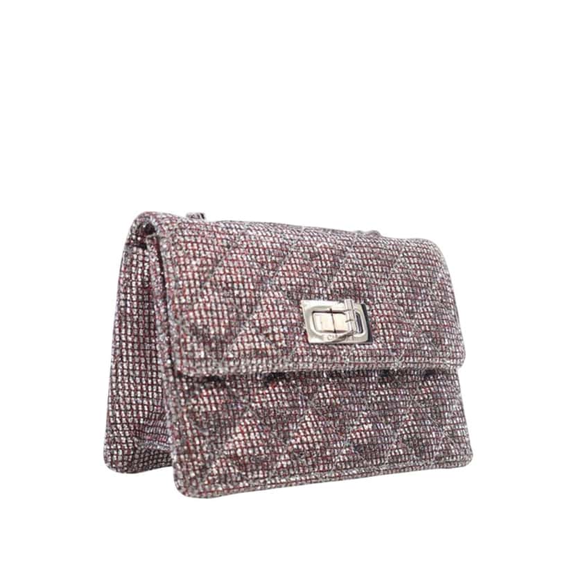 Chanel Mini Glitter Canvas Reissue 2.55 Flap Red Very good condition - Inside View
